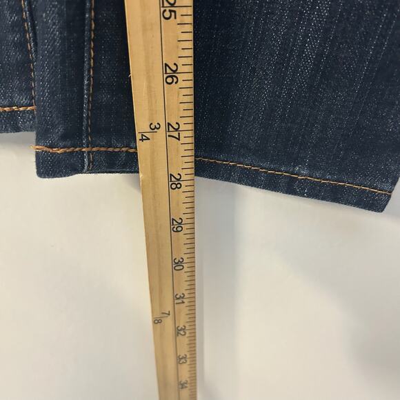 OLD NAVY The Diva Taper Ankle Dark Blue Denim Casual Jeans Women’s Size 6 Short - Picture 6 of 7